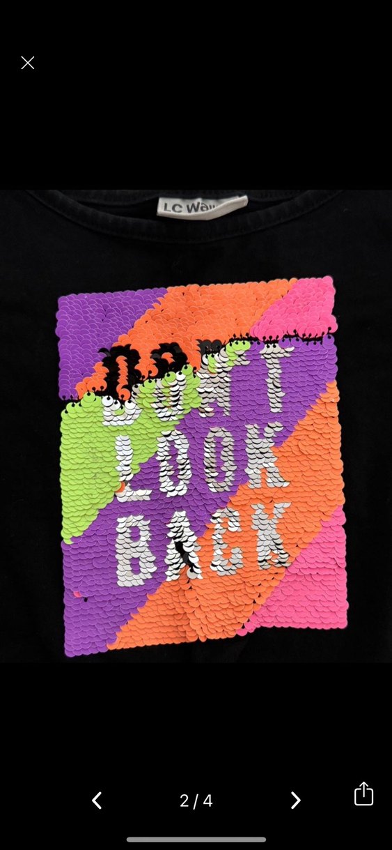 Kız Çocuk Renkli Baskılı Uzun Kollu Sweatshirt - Görsel 2