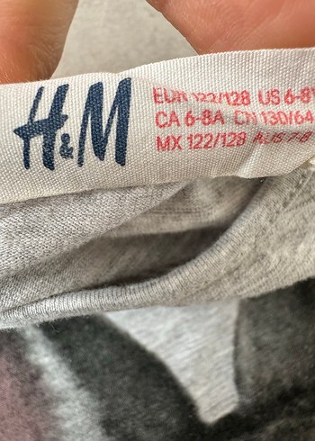 Kız Çocuk Gri Baskılı Uzun Kollu Tişört - Görsel 3