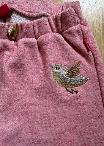 Trendy Pembe Örgü Kız Tayt - Görsel 2