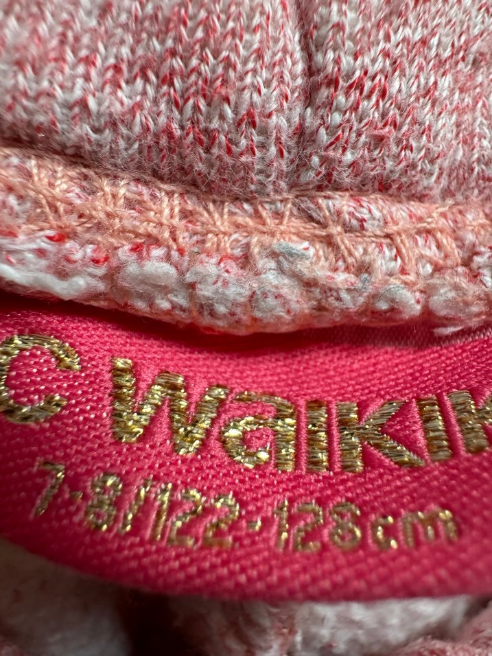 Trendy Pembe Örgü Kız Tayt - Görsel 5