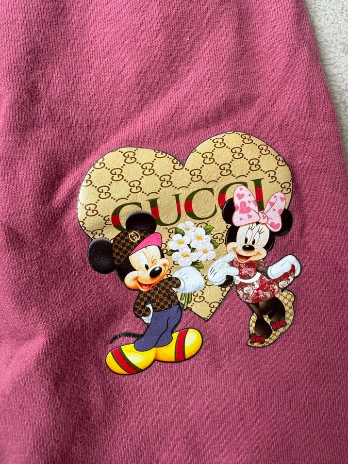 Pembe Baskılı Kız Çocuk Eşofman Altı - Görsel 2