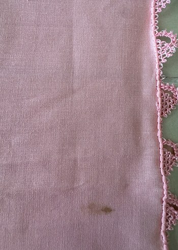 Pembe Düz Masa Örtüsü ve Peçete Seti - Görsel 5