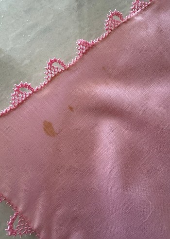 Pembe Düz Masa Örtüsü ve Peçete Seti - Görsel 6