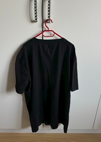 Siyah  Oversize Erkek Tişört - Görsel 4