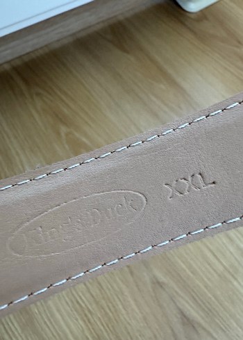 Bej Deri Kadın Kemer Tokalı - Görsel 4