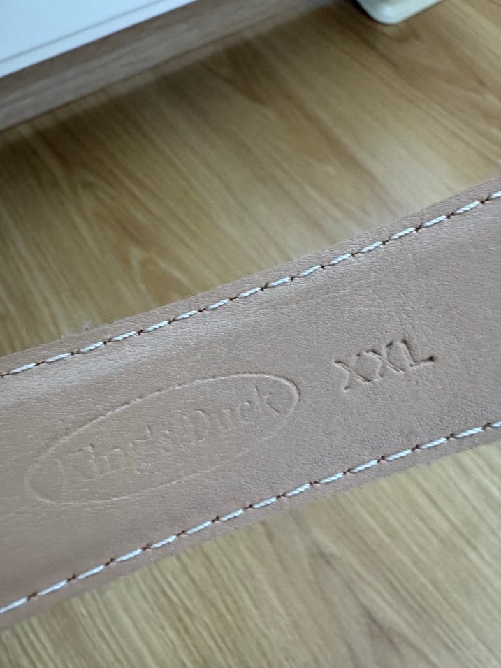 Bej Deri Kadın Kemer Tokalı - Görsel 4