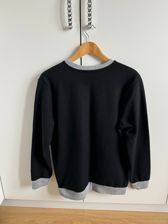 Gri Detaylı Siyah Kadın Sweatshirt - Görsel 5