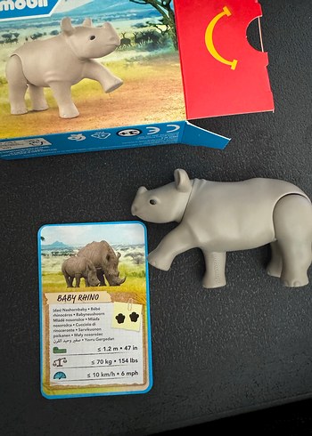 Playmobil Gri Gergedan Figürü - Görsel 2