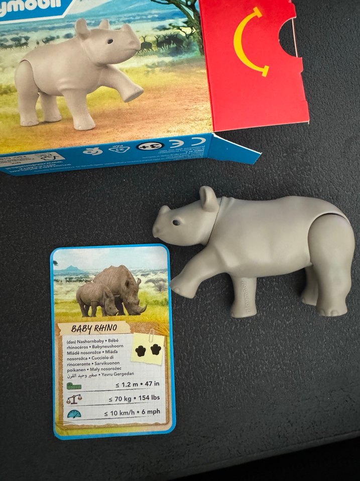 Playmobil Gri Gergedan Figürü - Görsel 2