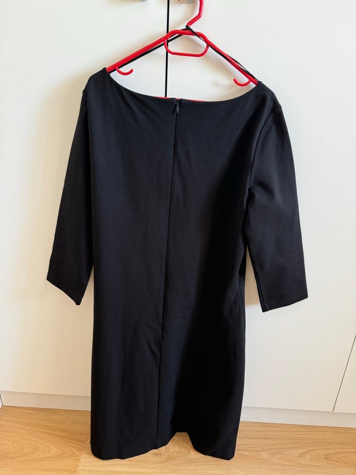 Siyah Kareli elbise - Görsel 4