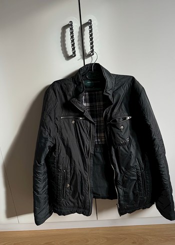 Erkek Siyah Fermuarlı Biker Ceket - Görsel 3