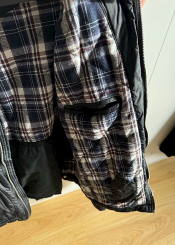 Erkek Siyah Fermuarlı Biker Ceket - Görsel 7