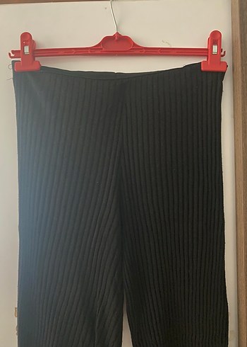Zara Kadın Siyah Pilili Midi Pantolon