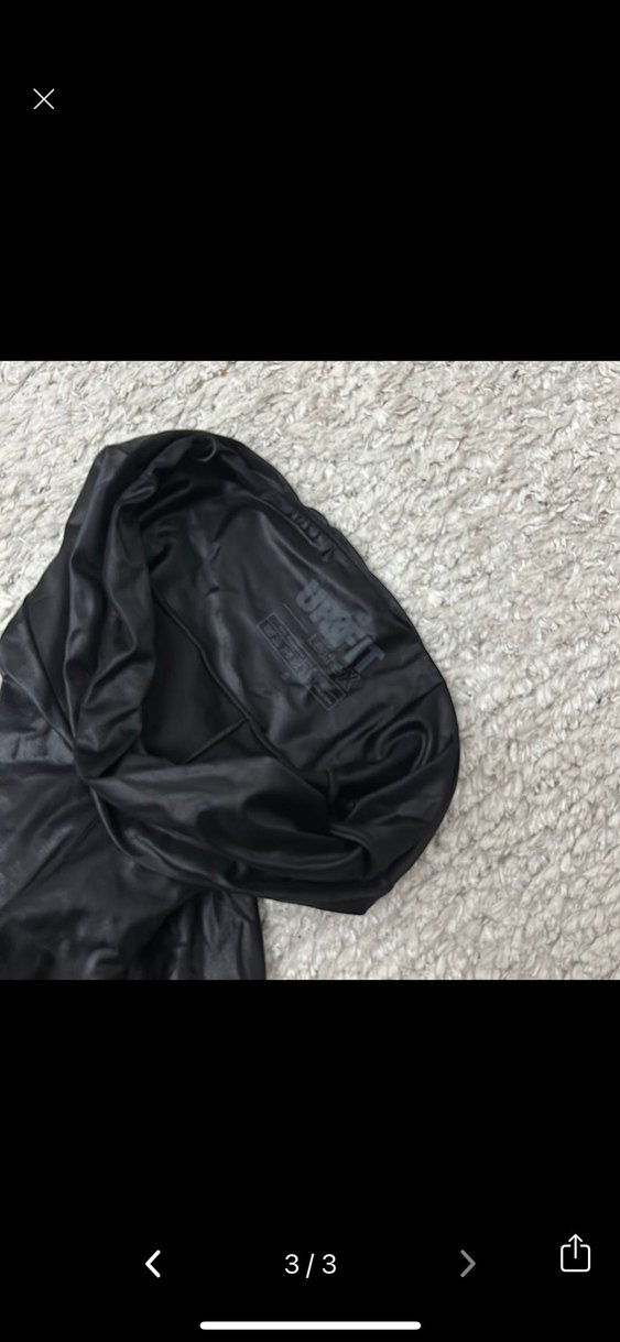 UP&FIT Siyah Parlak Deri Tayt - Görsel 3