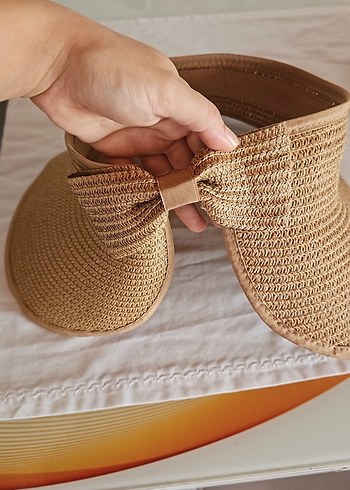 Diğer Bej Kemer Detaylı Bohem Kadın Şapka