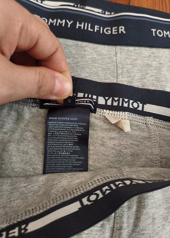 10 Yaş Beden Tommy Hilfiger Gri Erkek çocuk Boxer 2'li Paket