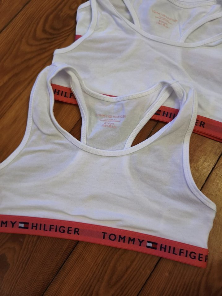 Tommy Hilfiger Beyaz Baskılı Spor Sütyeni 4 lü set - Görsel 2