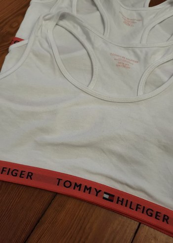 Tommy Hilfiger Beyaz Çocuk Atlet 3'lü - Görsel 2