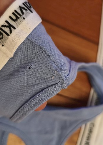 Calvin Klein Mavi ve Beyaz Spor Sütyeni - Görsel 3