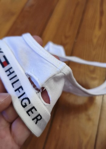 Tommy Hilfiger Beyaz Baskılı Çocuk Atlet - Görsel 4