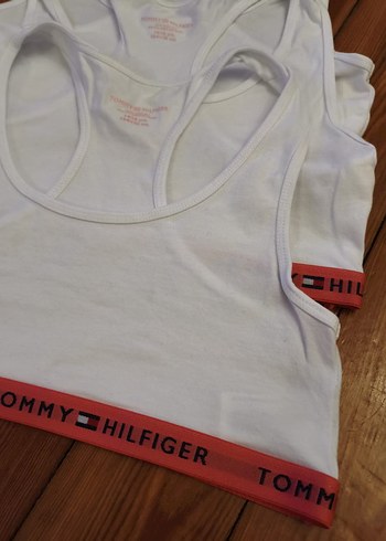 Tommy Hilfiger Beyaz Baskılı Kız Atlet 3'lü - Görsel 2