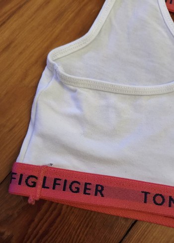 Tommy Hilfiger Beyaz Baskılı Kız Atlet 3'lü - Görsel 5