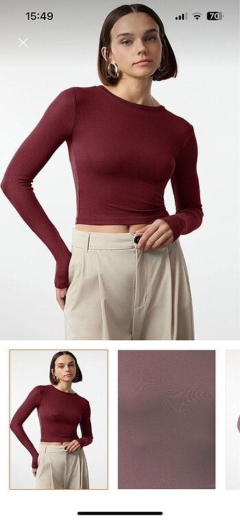 Trendyol & Milla Bordo bluz