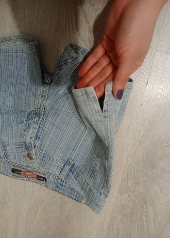Mavi Mini Denim Şort - Görsel 3