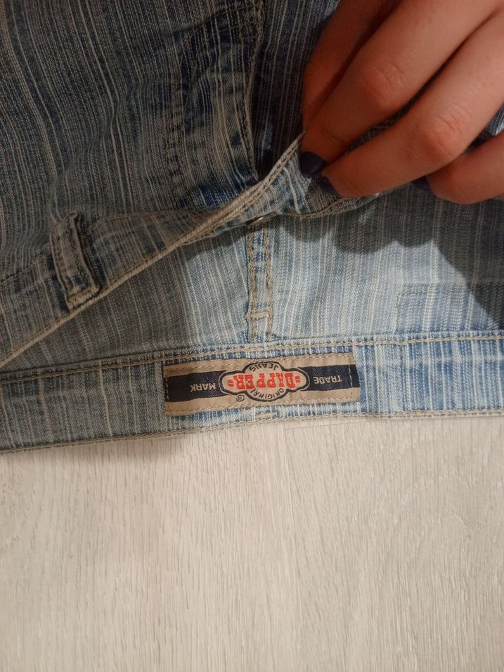 Mavi Mini Denim Şort - Görsel 4