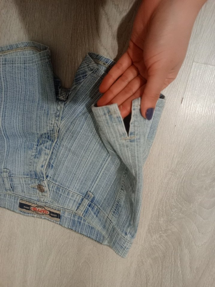 Mavi Mini Denim Şort - Görsel 3