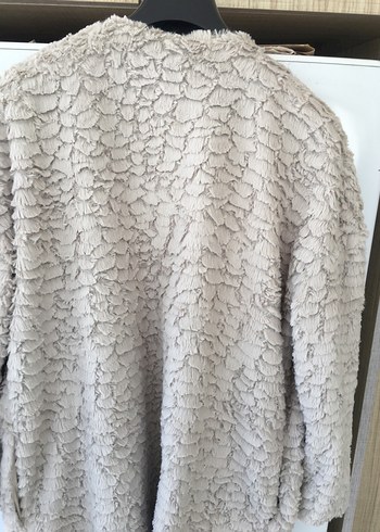 Bej  Kadın Suni Kürk Kaban - Görsel 3