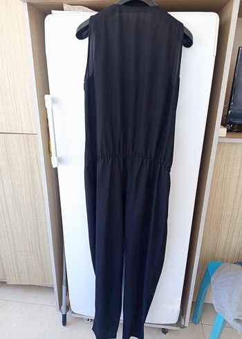 Twist boncuklu Siyah Kadın Tulum - Görsel 3