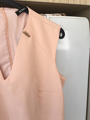 Pudra pembe Herry elbise - Görsel 2