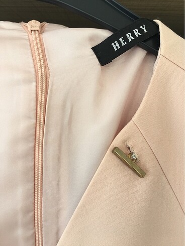 Pudra pembe Herry elbise - Görsel 6