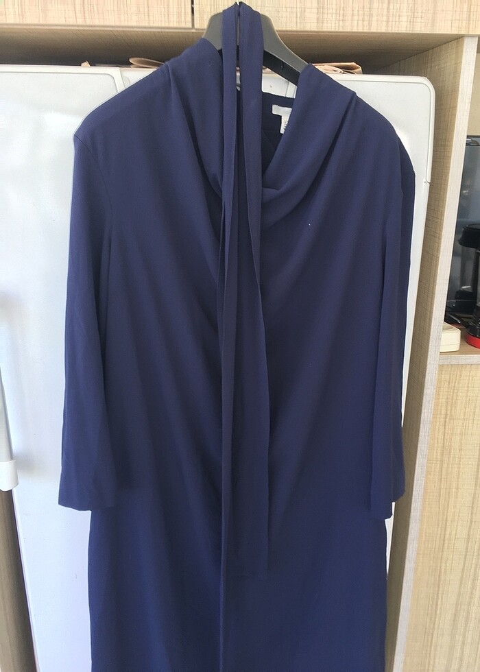Lacivert h&m elbise - Görsel 5