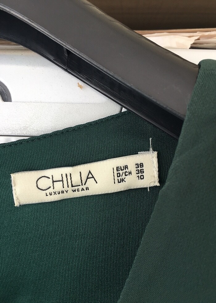 Yeşil kolsuz gece elbisesi - Görsel 2