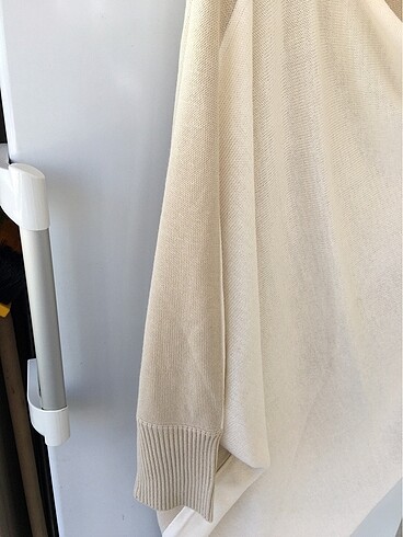 H&m bej asimetrik triko bluz - Görsel 7