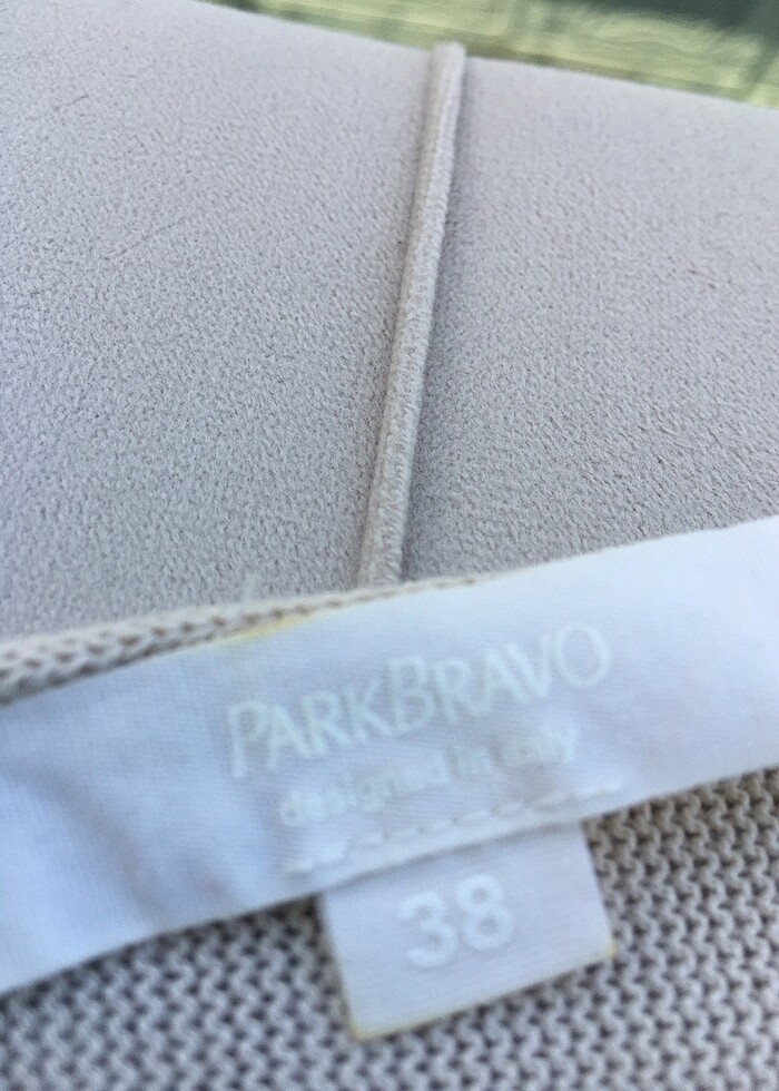 H&m bej asimetrik triko bluz - Görsel 5