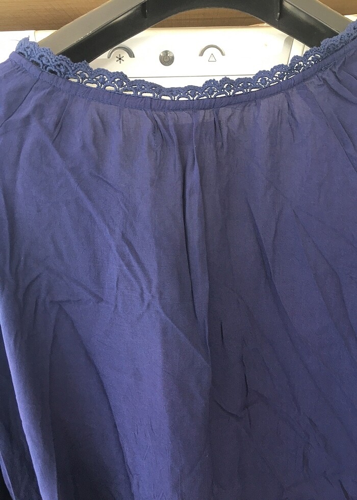 Lacivert mudo bluz - Görsel 4