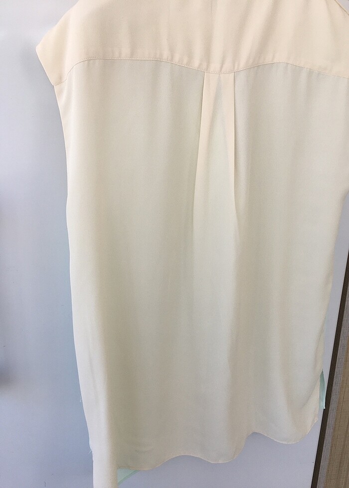 İpekyol önu su yeşili arkası krem bluz - Görsel 4