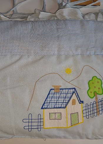 Nakışlı Mavi Pastel Bebek Uyku Seti - Görsel 3