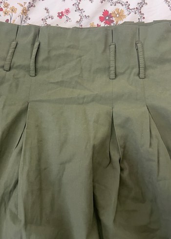 Bohem Tarz Uzun Salaş Haki Etek - Görsel 3