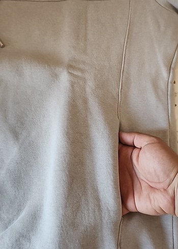 Su Yeşili Kapüşonlu Erkek Sweatshirt - Görsel 4