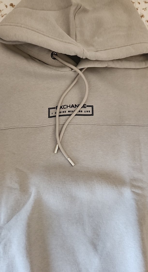 Su Yeşili Kapüşonlu Erkek Sweatshirt - Görsel 2