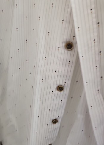 Erkek Beyaz Pamuklu Uzun Kollu Gömlek Slimfit - Görsel 3