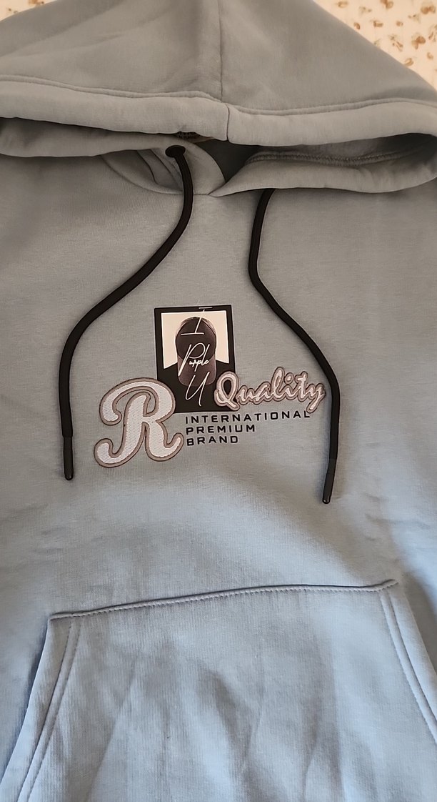 Mavi Kapüşonlu Erkek Sweatshirt - Görsel 2