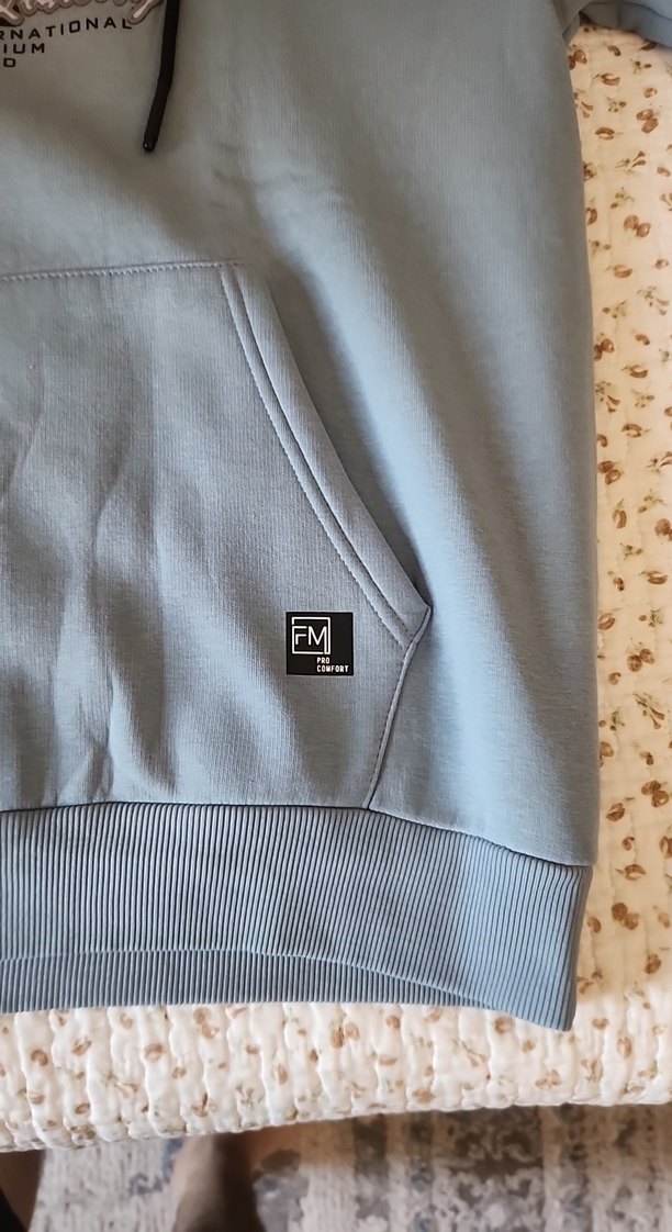 Mavi Kapüşonlu Erkek Sweatshirt - Görsel 3