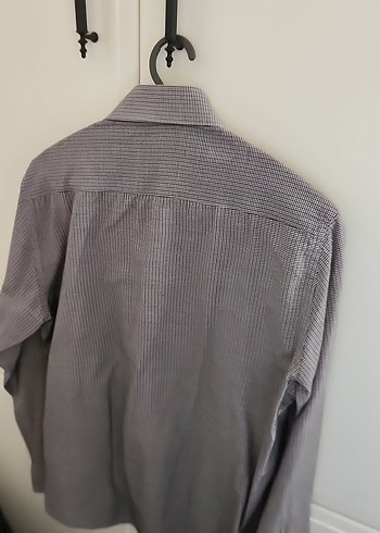 Düğmeli  Erkek Uzun Kollu Gömlek - Görsel 4