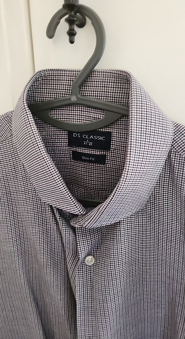 Düğmeli  Erkek Uzun Kollu Gömlek - Görsel 3