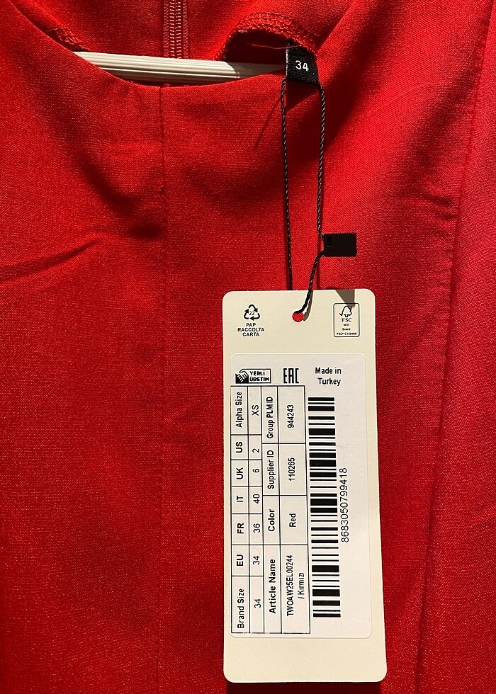 Trendyolmilla kırmızı mini elbise - Görsel 3